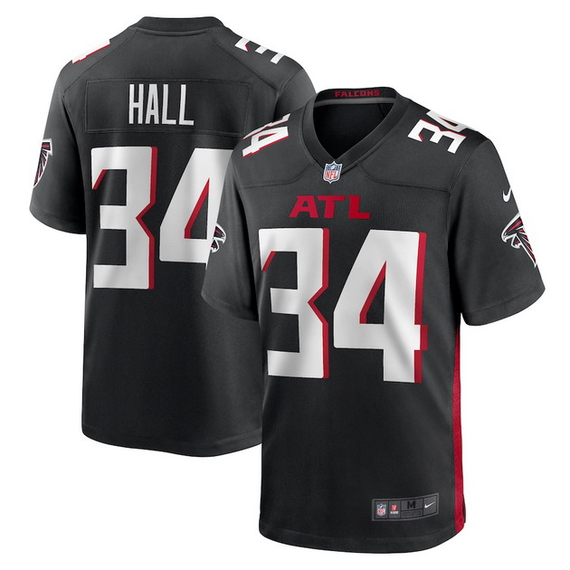 mens nike darren hall black atlanta falcons game jersey